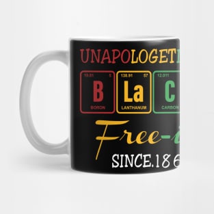 Juneteenth Unapologetically Black Free-ish Since 1865 Gift For Men Women Mug